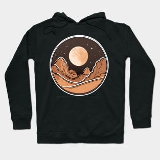 Boho Moon Adventures Exploring the Desert Hoodie